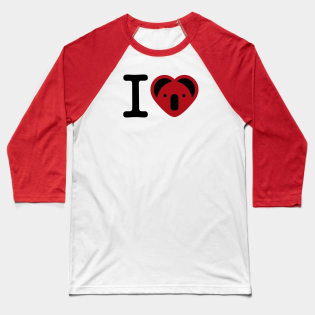 I love koalas Baseball T-Shirt by pfffufo